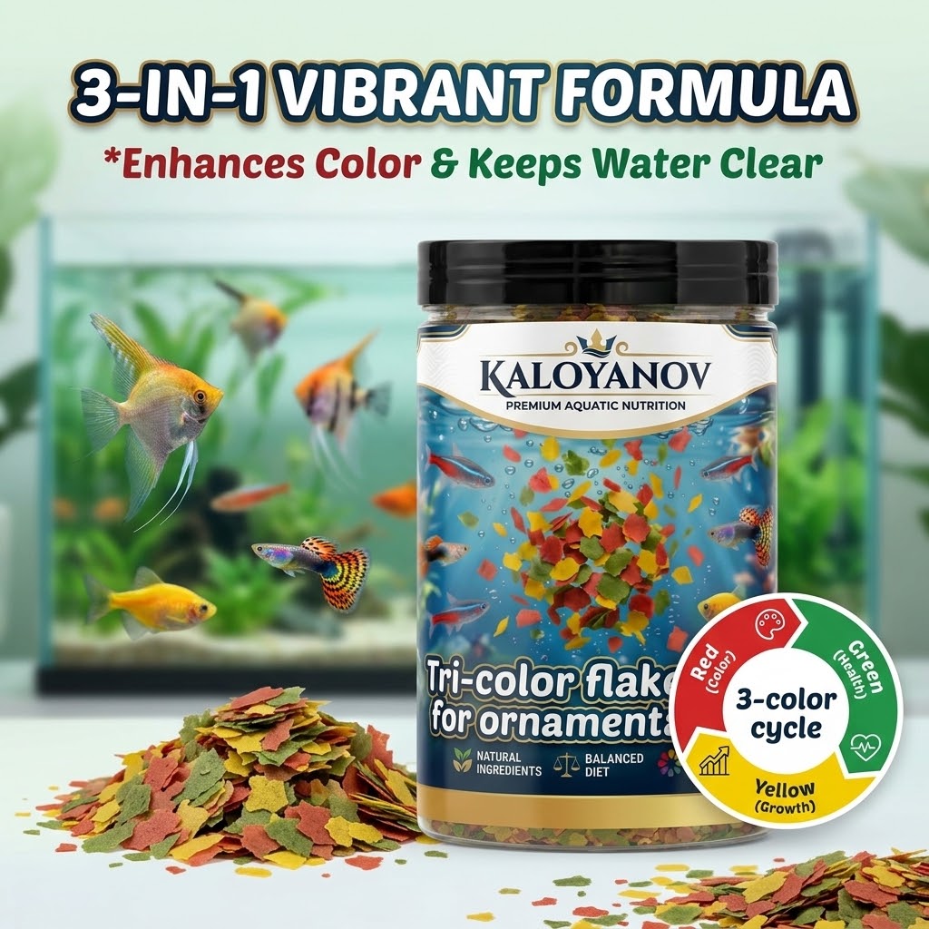 Tetra Food Tropical Flakes - プレミアム3色フレーク魚用フード、熱帯観賞魚、テトラ、金魚、グッピーの栄養豊富な毎日の食事、色鮮やかさを高めるサプリメント