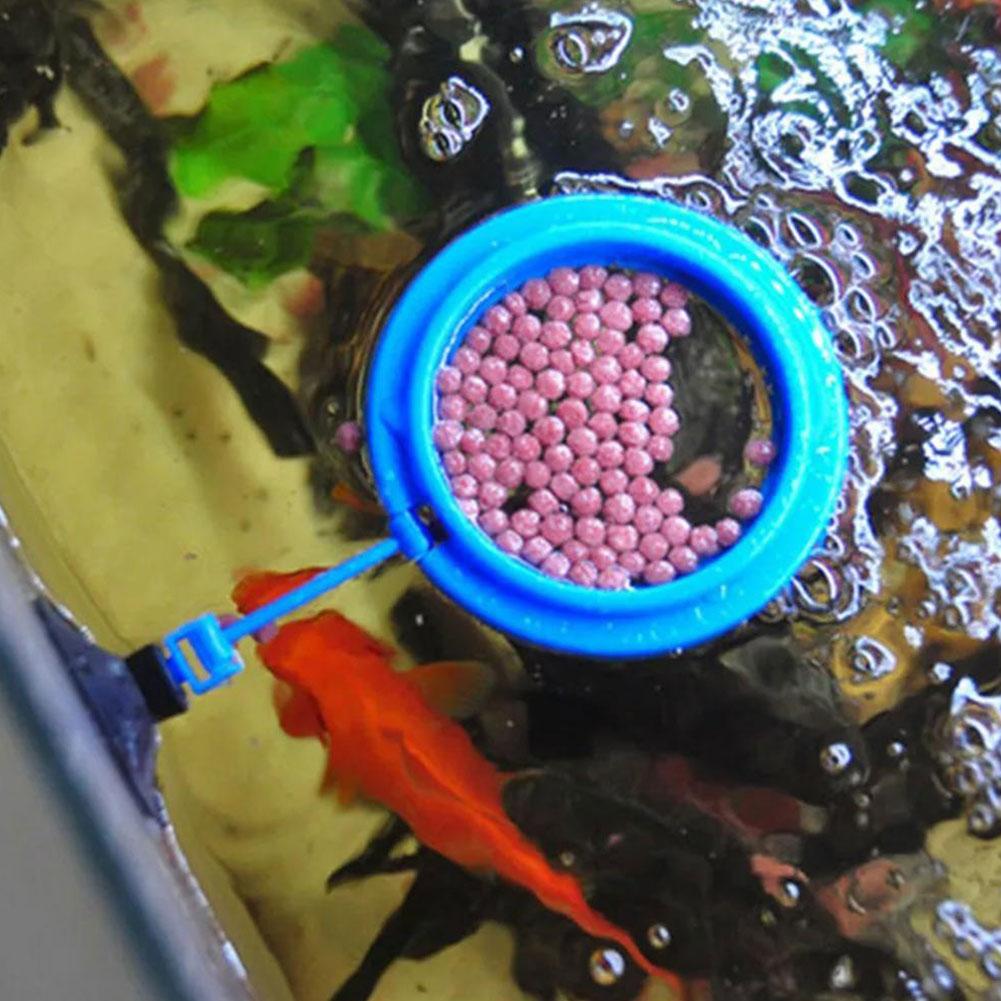 魚の餌やり用リング型フィーダー。餌のフレークを水槽に投入する - Tetra Food Tropical Flakes のレビューと価格
