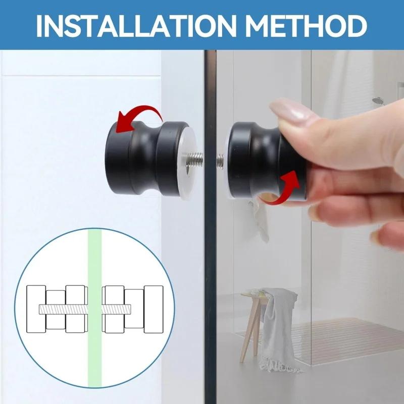 スタイリッシュなシャワーガラスドアハンドル、スライド式シャワ - Glass Door Hinge のレビューと価格