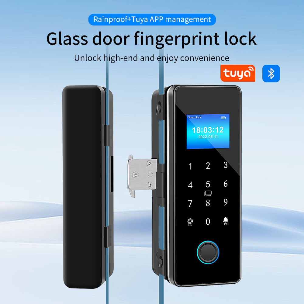 防水電子引き戸ロック,スマート指紋ロック,Bluetooth - Glass Door Hinge のレビューと価格