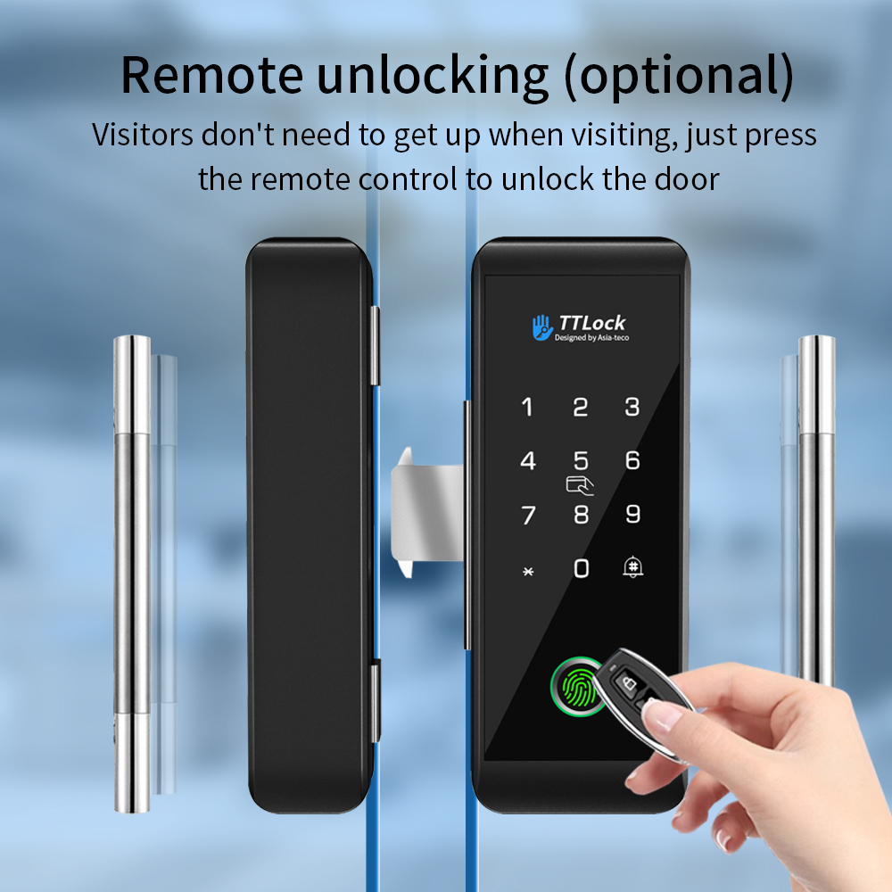 TTLOCK スマートガラスロック 指紋認証 13.56mh - Glass Door Hinge のレビューと価格