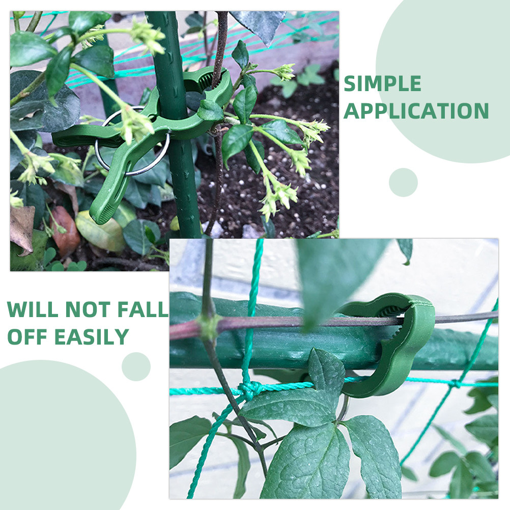 60個入り、ガーデン用植物固定クリップ、プラスチック製支柱ク - Vine Climbing Plastic のレビューと価格